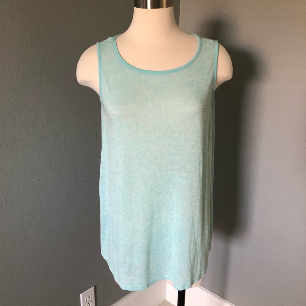 Baluoke Mint Loose & Flowy Tank Top Blouse